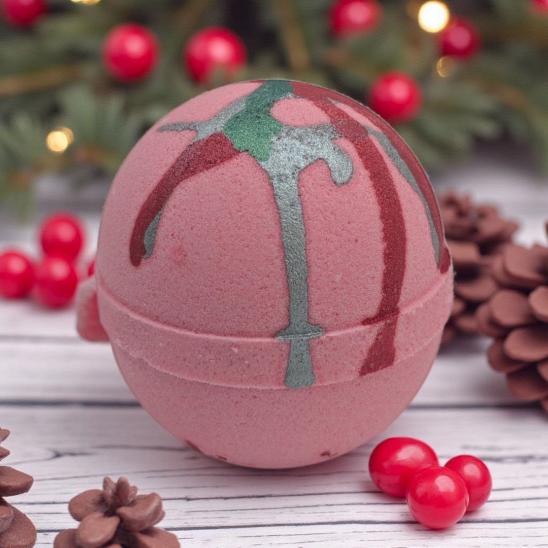 Candy Cane - Jumbo Bath Bomb