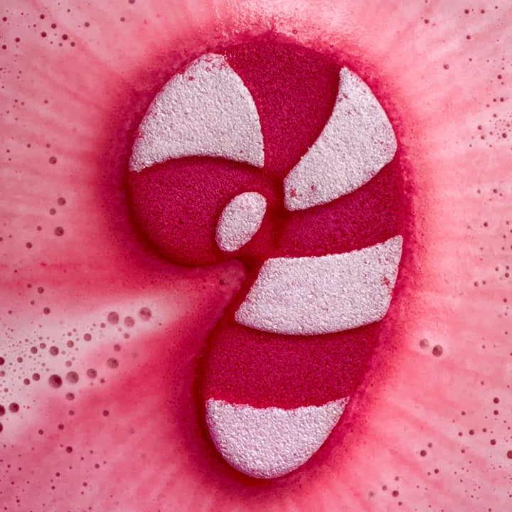 Candy Cane Shaped - Bath Bomb