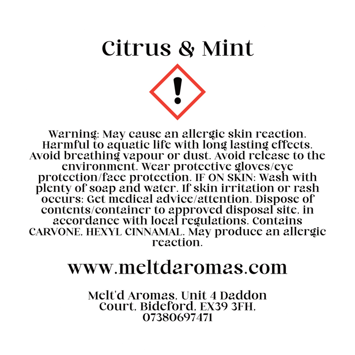 Citrus & Mint - Wax Melt