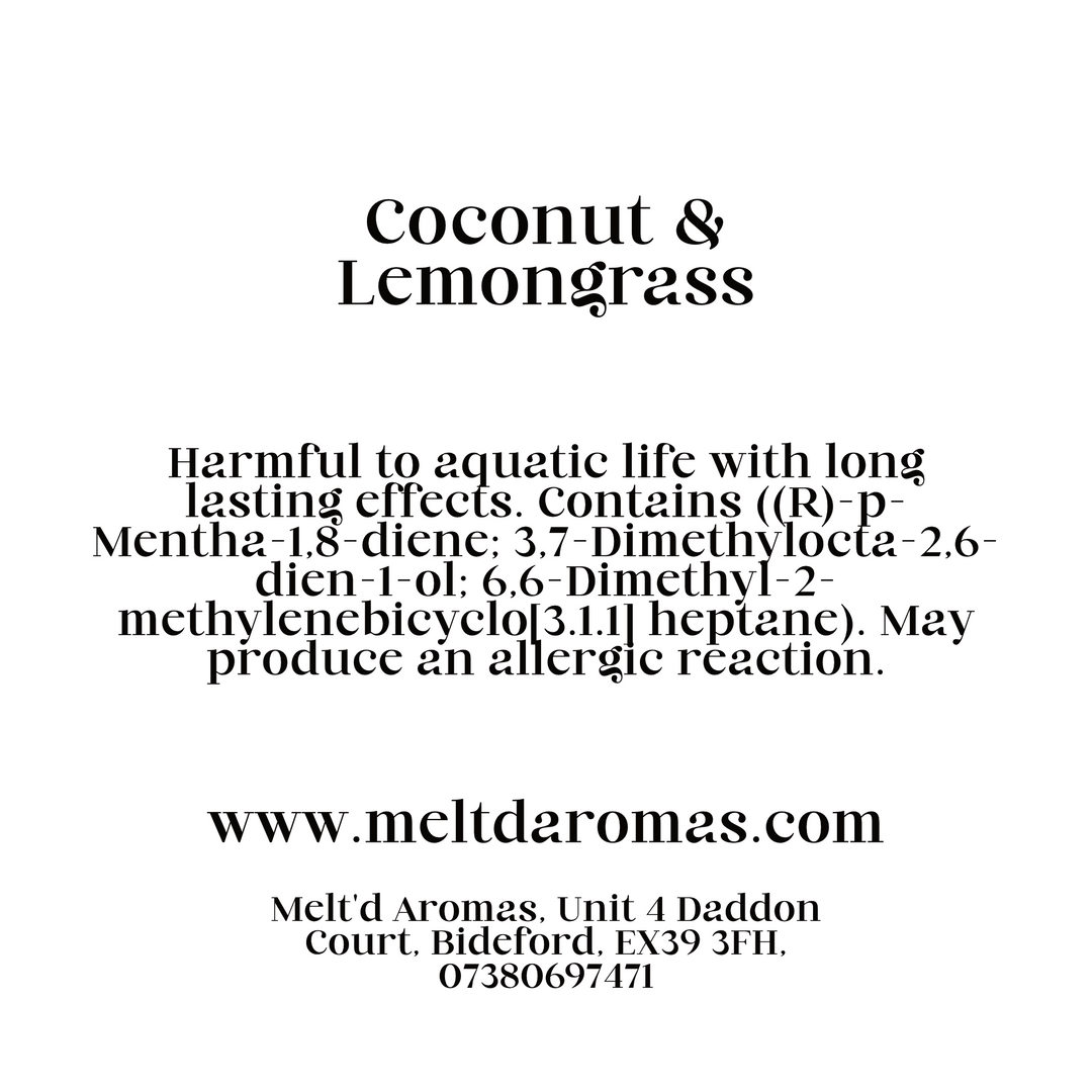 Coconut & Lemongrass - Wax Melt