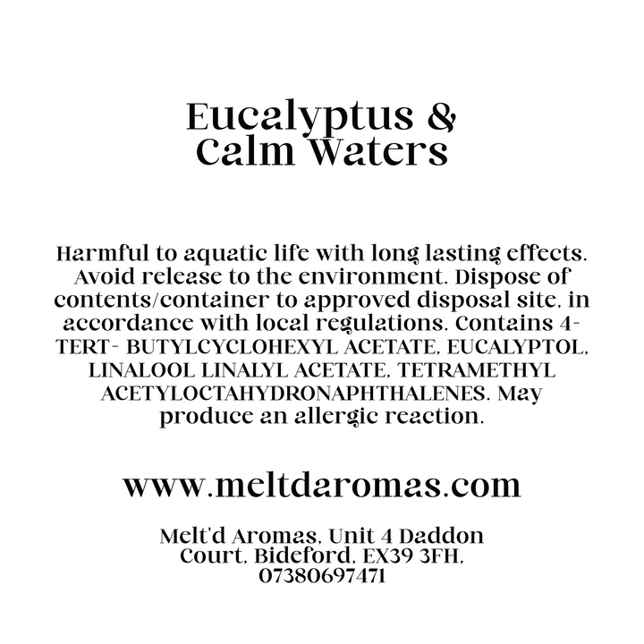 Eucalyptus & Calm Waters - Wax Melt