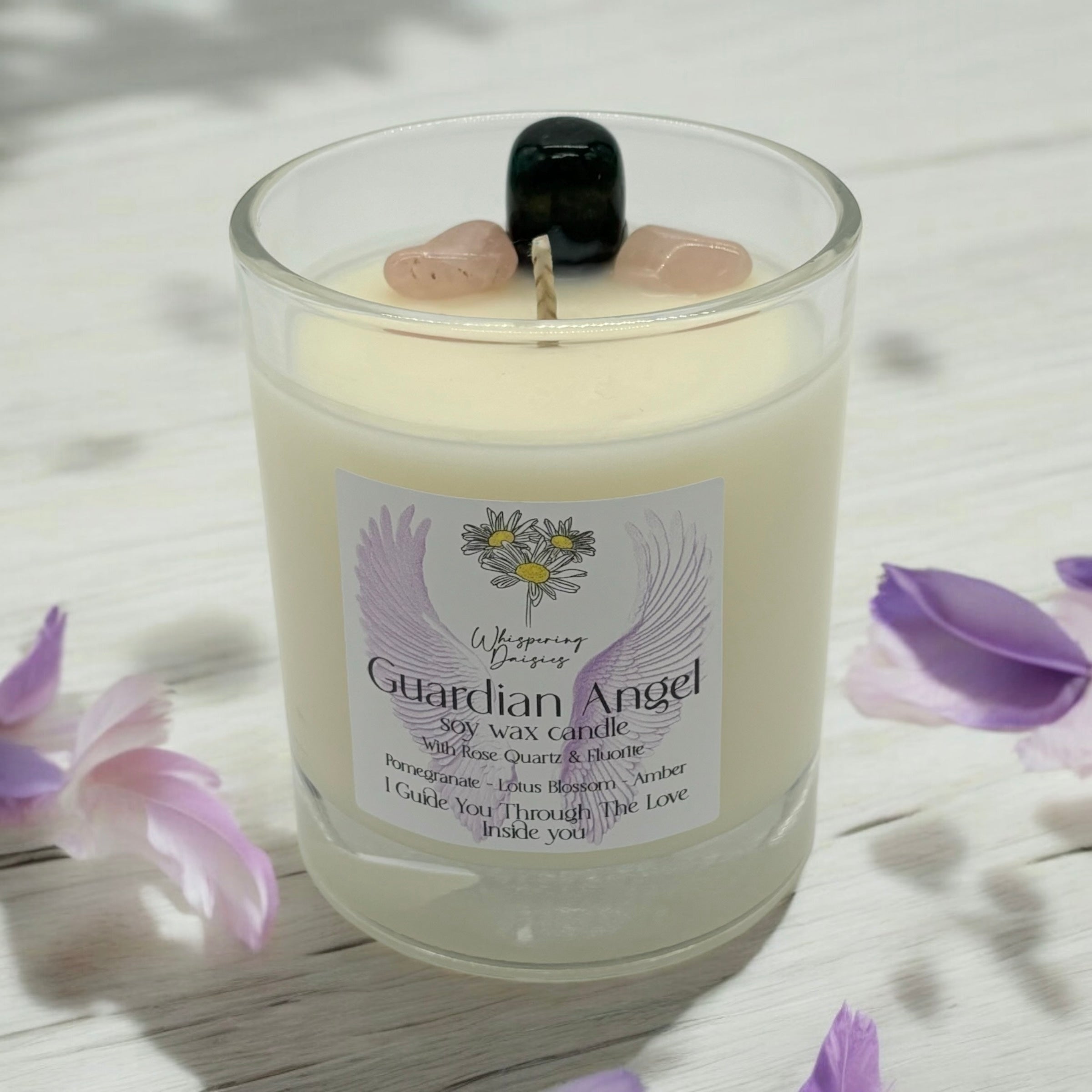 Guardian Angel - Crystal Angel Candle