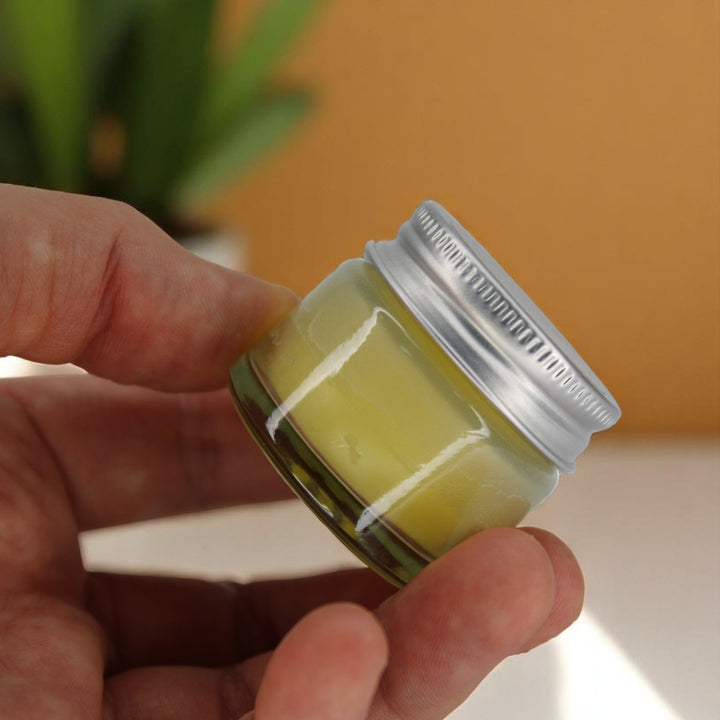 15ml lip balm by Bubble & Bathe, handmade in North Devon, super moisturizing with jojoba oil, coconut oil, cocoa butter, shea butter, vitamin E, and beeswax