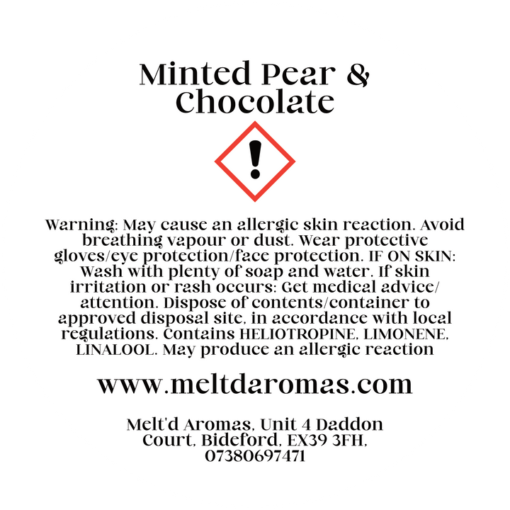 Minted Pear & Chocolate - Wax Melt