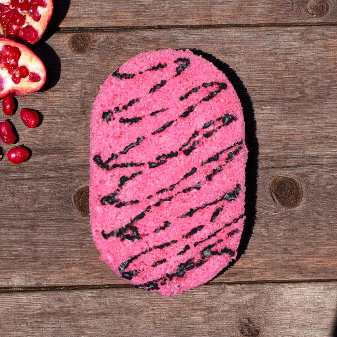 Pomegranate & Cedarwood - Soap Sponge - Bubble & Bathe