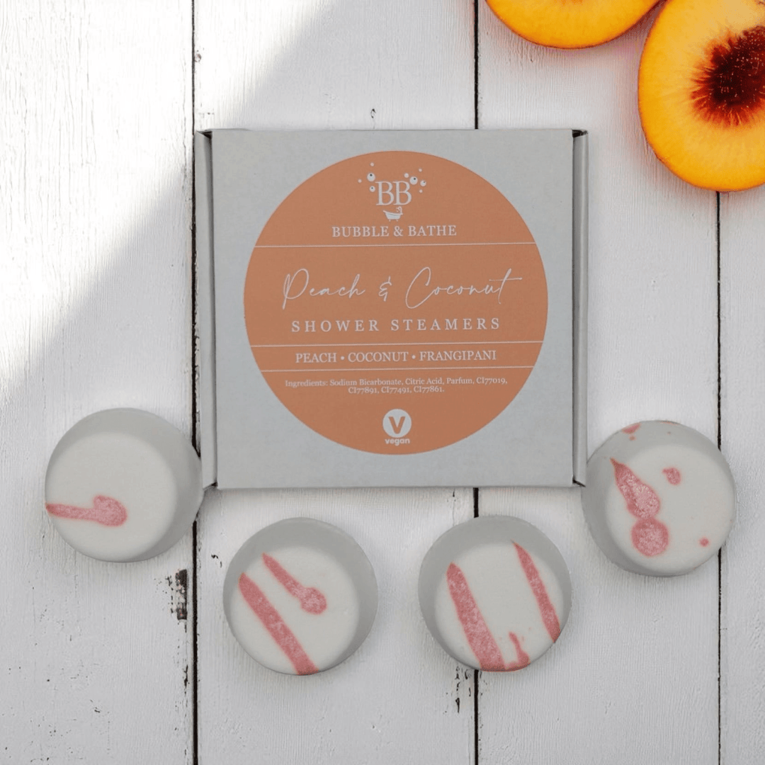 Peach & Coconut - Shower Steamers - Bubble & Bathe