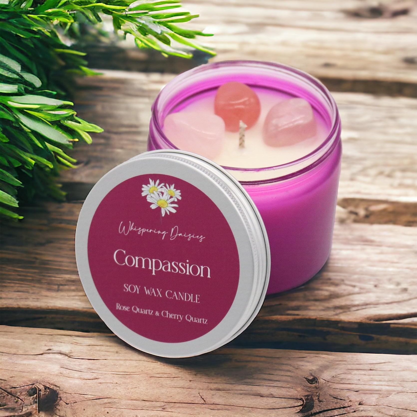 Compassion - Crystal Infused Candle