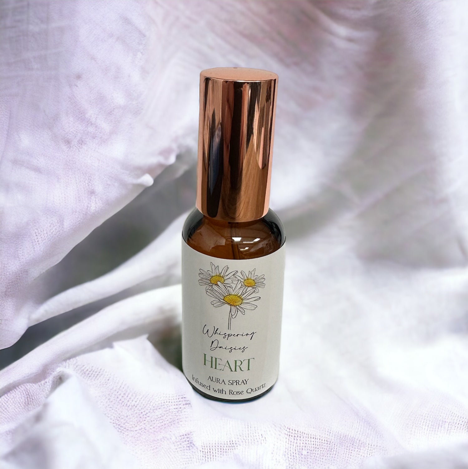 Heart - Rose Quartz Crystal - Aura Spray