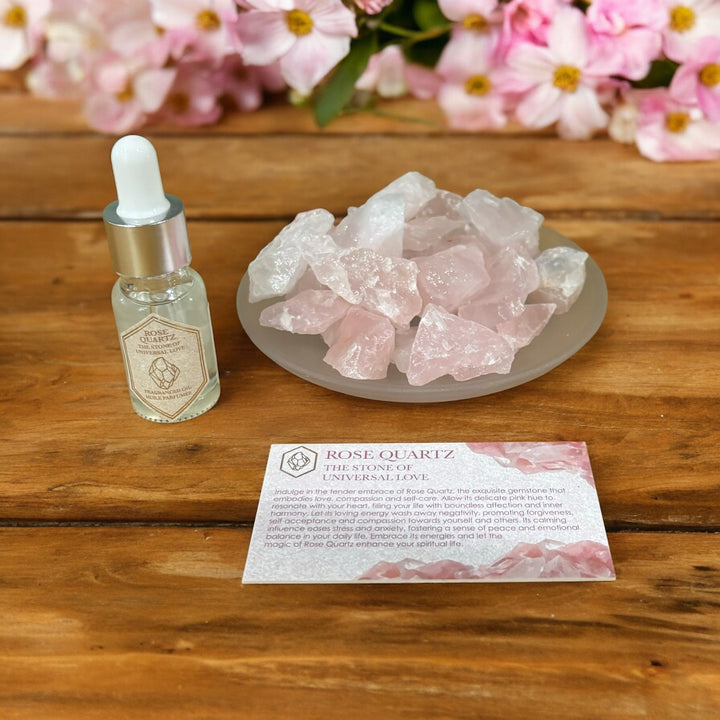 Rose Quartz Crystal - Oil Diffuser