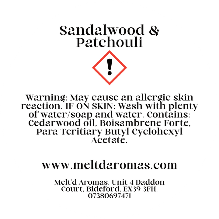 Sandalwood & Patchouli - Wax Melt