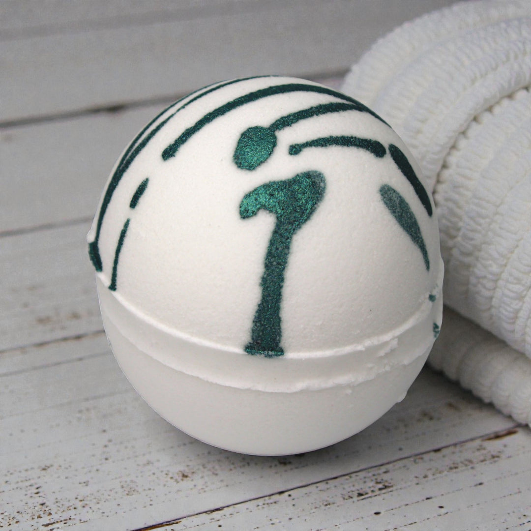 Bubble & Bathe Tranquil Bath Bomb featuring the clean scent of Fresh Cotton, Violet and Cashmere Woods.