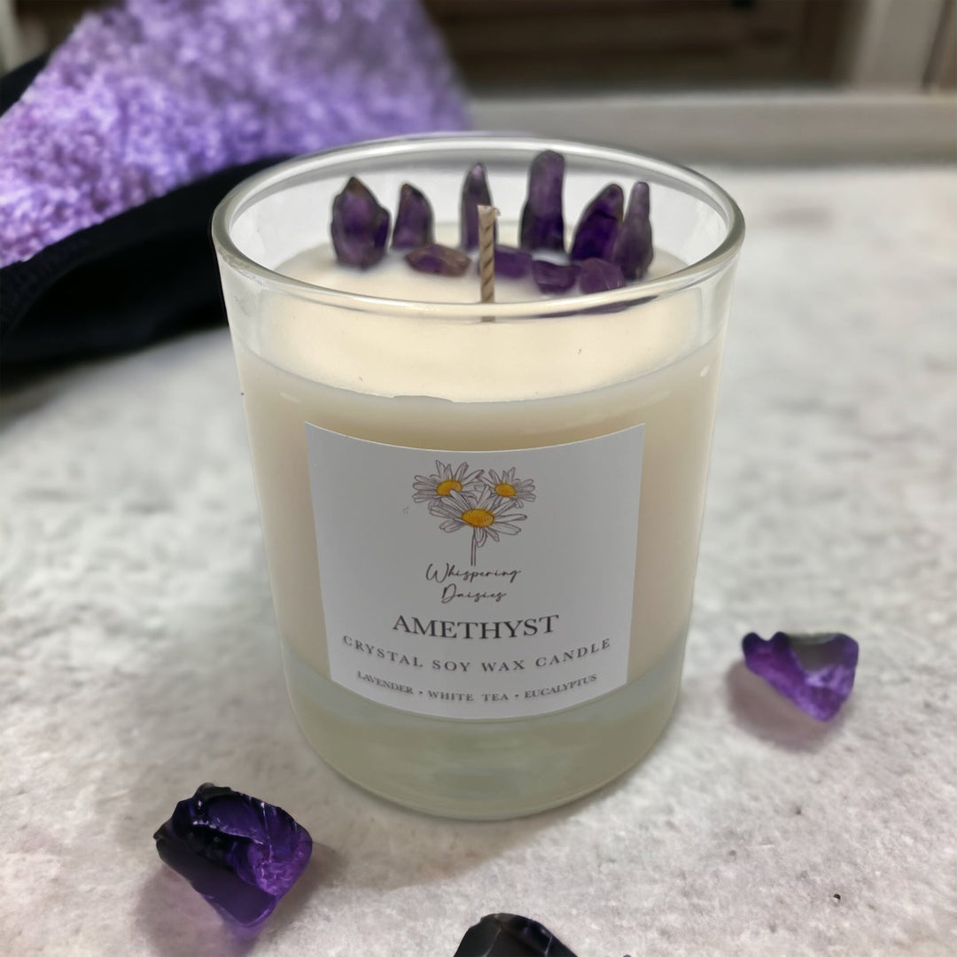 Amethyst - Crystal Candle